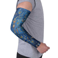 Echoes of Kemet Arm Sleeves African Pharaohs, Anubis and Symbolic Motifs - Wonder Print Shop