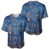 Echoes of Kemet Baseball Jersey African Pharaohs, Anubis and Symbolic Motifs - Wonder Print Shop