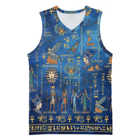 Echoes of Kemet Basketball Jersey African Pharaohs, Anubis and Symbolic Motifs - Wonder Print Shop