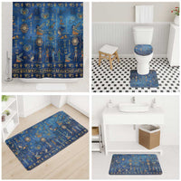 Echoes of Kemet Bathroom Set African Pharaohs, Anubis and Symbolic Motifs - Wonder Print Shop