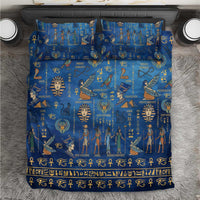 Echoes of Kemet Bedding Set African Pharaohs, Anubis and Symbolic Motifs - Wonder Print Shop