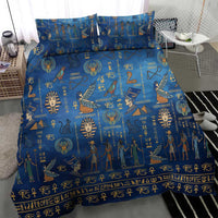 Echoes of Kemet Bedding Set African Pharaohs, Anubis and Symbolic Motifs - Wonder Print Shop