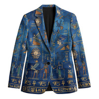 Echoes of Kemet Blazer African Pharaohs, Anubis and Symbolic Motifs - Wonder Print Shop