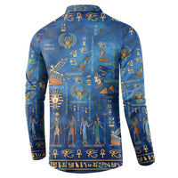 Echoes of Kemet Button Sweatshirt African Pharaohs, Anubis and Symbolic Motifs - Wonder Print Shop