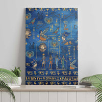 Echoes of Kemet Canvas Wall Art African Pharaohs, Anubis and Symbolic Motifs - Wonder Print Shop