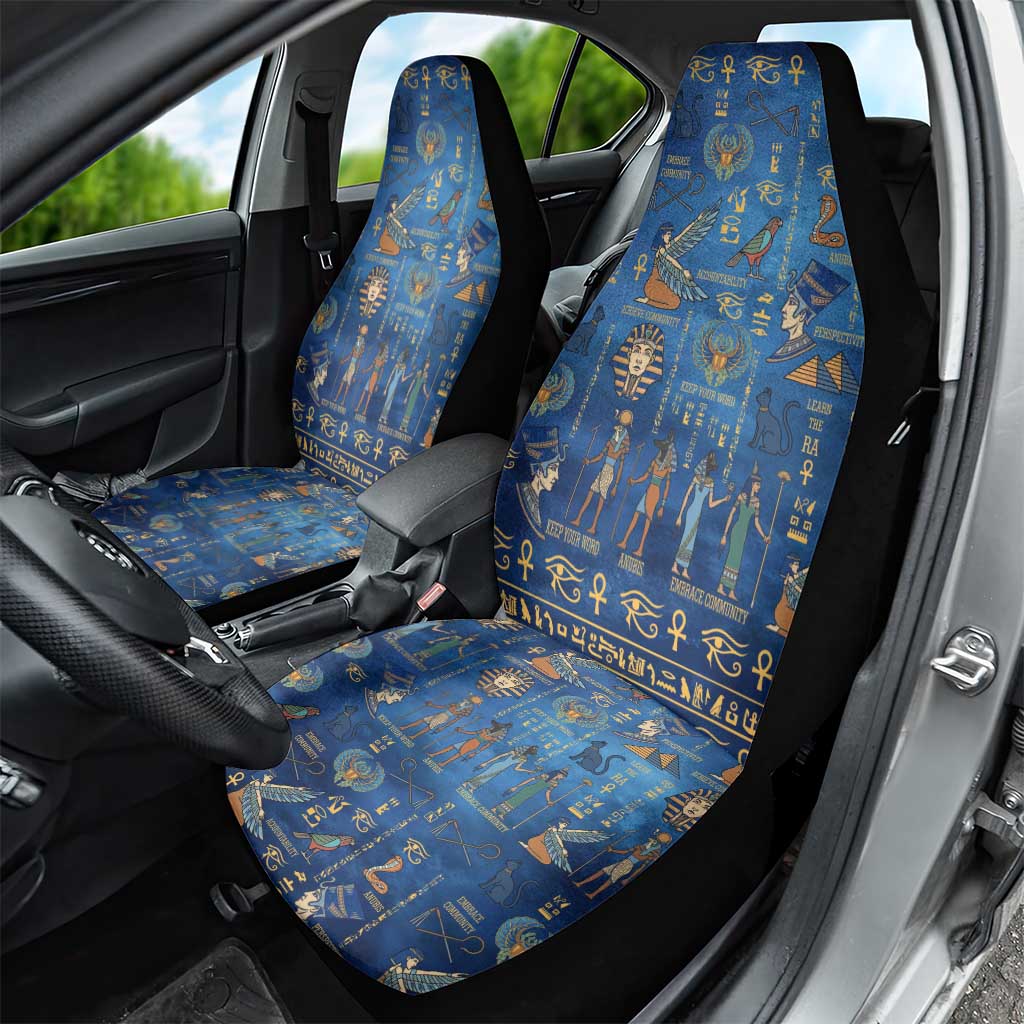 Echoes of Kemet Car Seat Cover African Pharaohs, Anubis and Symbolic Motifs - Wonder Print Shop