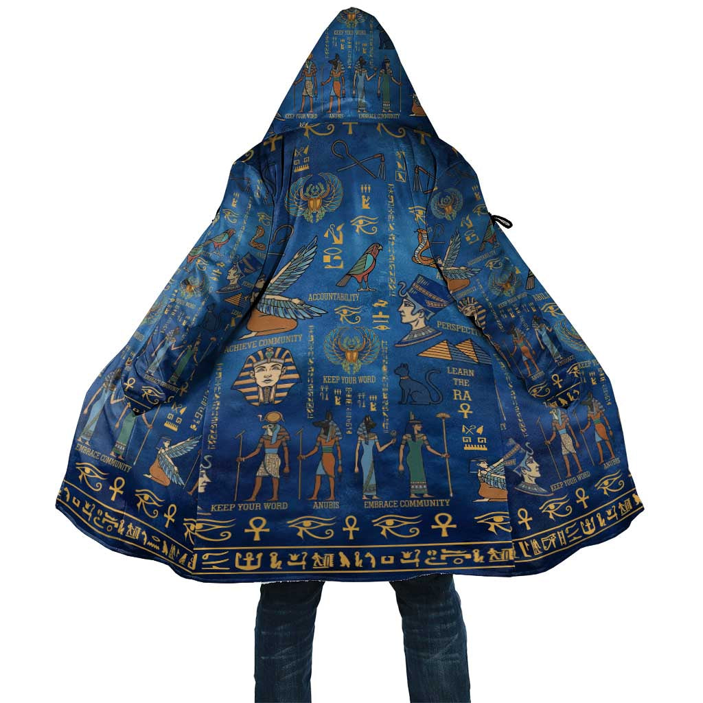 Echoes of Kemet Cloak African Pharaohs, Anubis and Symbolic Motifs - Wonder Print Shop