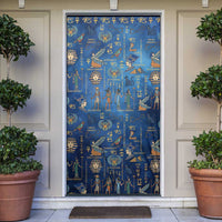 Echoes of Kemet Door Cover African Pharaohs, Anubis and Symbolic Motifs - Wonder Print Shop