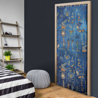 Echoes of Kemet Door Cover African Pharaohs, Anubis and Symbolic Motifs - Wonder Print Shop