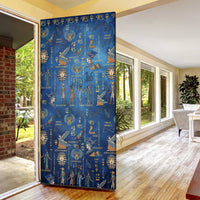 Echoes of Kemet Door Cover African Pharaohs, Anubis and Symbolic Motifs - Wonder Print Shop