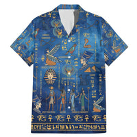 Echoes of Kemet Family Matching Mermaid Dress and Hawaiian Shirt African Pharaohs, Anubis and Symbolic Motifs - Wonder Print Shop