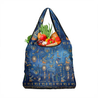 Echoes of Kemet Grocery Bag African Pharaohs, Anubis and Symbolic Motifs - Wonder Print Shop