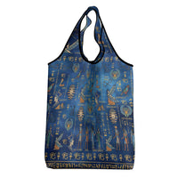 Echoes of Kemet Grocery Bag African Pharaohs, Anubis and Symbolic Motifs - Wonder Print Shop