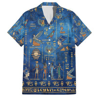 Echoes of Kemet Hawaiian Shirt African Pharaohs, Anubis and Symbolic Motifs - Wonder Print Shop