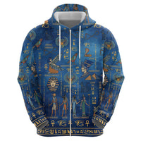 Echoes of Kemet Hoodie African Pharaohs, Anubis and Symbolic Motifs - Wonder Print Shop