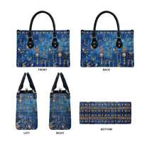 Echoes of Kemet Leather Bag African Pharaohs, Anubis and Symbolic Motifs - Wonder Print Shop
