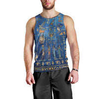 Echoes of Kemet Men Tank Top African Pharaohs, Anubis and Symbolic Motifs - Wonder Print Shop