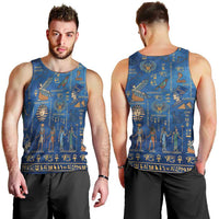 Echoes of Kemet Men Tank Top African Pharaohs, Anubis and Symbolic Motifs - Wonder Print Shop
