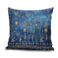 Echoes of Kemet Pillow Cover African Pharaohs, Anubis and Symbolic Motifs - Wonder Print Shop