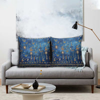 Echoes of Kemet Pillow Cover African Pharaohs, Anubis and Symbolic Motifs - Wonder Print Shop