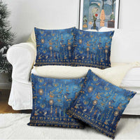 Echoes of Kemet Pillow Cover African Pharaohs, Anubis and Symbolic Motifs - Wonder Print Shop