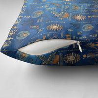Echoes of Kemet Pillow Cover African Pharaohs, Anubis and Symbolic Motifs - Wonder Print Shop