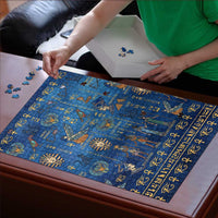Echoes of Kemet Puzzle African Pharaohs, Anubis and Symbolic Motifs - Wonder Print Shop