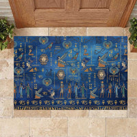 Echoes of Kemet Rubber Doormat African Pharaohs, Anubis and Symbolic Motifs - Wonder Print Shop