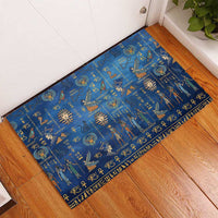 Echoes of Kemet Rubber Doormat African Pharaohs, Anubis and Symbolic Motifs - Wonder Print Shop