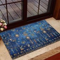 Echoes of Kemet Rubber Doormat African Pharaohs, Anubis and Symbolic Motifs - Wonder Print Shop