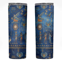Echoes of Kemet Skinny Tumbler African Pharaohs, Anubis and Symbolic Motifs - Wonder Print Shop