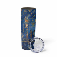 Echoes of Kemet Skinny Tumbler African Pharaohs, Anubis and Symbolic Motifs - Wonder Print Shop