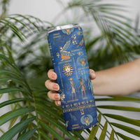 Echoes of Kemet Skinny Tumbler African Pharaohs, Anubis and Symbolic Motifs - Wonder Print Shop
