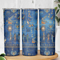 Echoes of Kemet Skinny Tumbler African Pharaohs, Anubis and Symbolic Motifs - Wonder Print Shop