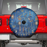 Echoes of Kemet Spare Tire Cover African Pharaohs, Anubis and Symbolic Motifs - Wonder Print Shop