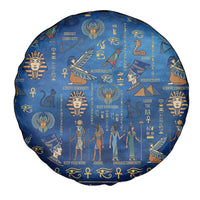 Echoes of Kemet Spare Tire Cover African Pharaohs, Anubis and Symbolic Motifs - Wonder Print Shop