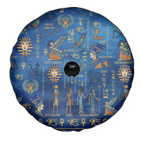 Echoes of Kemet Spare Tire Cover African Pharaohs, Anubis and Symbolic Motifs - Wonder Print Shop