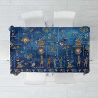 Echoes of Kemet Tablecloth African Pharaohs, Anubis and Symbolic Motifs - Wonder Print Shop