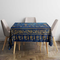 Echoes of Kemet Tablecloth African Pharaohs, Anubis and Symbolic Motifs - Wonder Print Shop