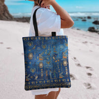 Echoes of Kemet Tote Bag African Pharaohs, Anubis and Symbolic Motifs - Wonder Print Shop