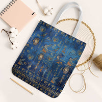 Echoes of Kemet Tote Bag African Pharaohs, Anubis and Symbolic Motifs - Wonder Print Shop