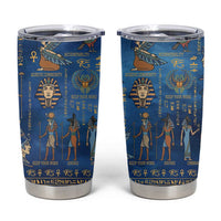 Echoes of Kemet Tumbler Cup African Pharaohs, Anubis and Symbolic Motifs - Wonder Print Shop