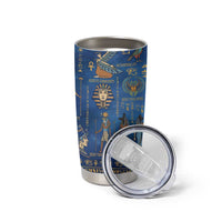 Echoes of Kemet Tumbler Cup African Pharaohs, Anubis and Symbolic Motifs - Wonder Print Shop