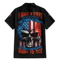 I Have Three Sides Skull Flag Family Matching Mermaid Dress and Hawaiian Shirt - Wonder Print Shop