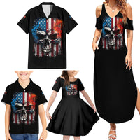 I Have Three Sides Skull Flag Family Matching Summer Maxi Dress and Hawaiian Shirt - Wonder Print Shop