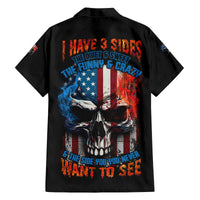 I Have Three Sides Skull Flag Family Matching Summer Maxi Dress and Hawaiian Shirt - Wonder Print Shop