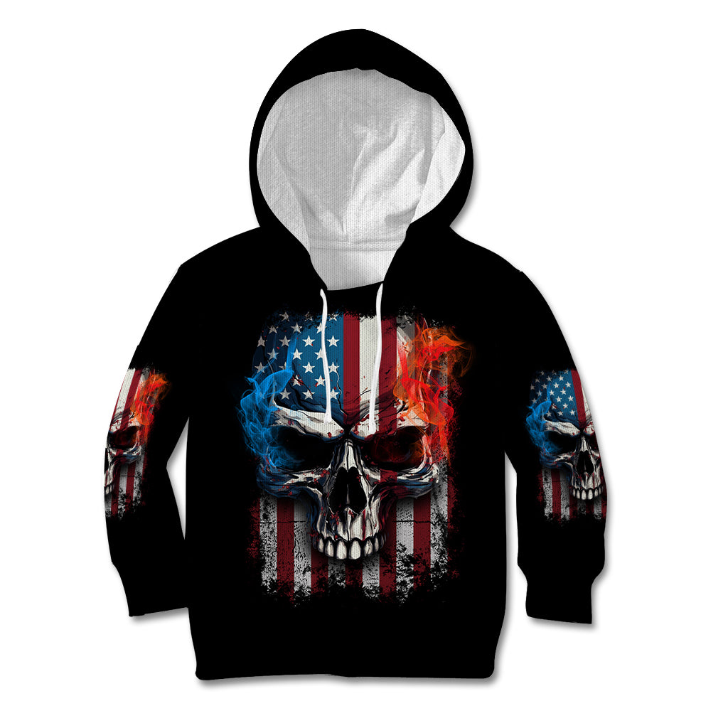 I Have Three Sides Skull Flag Kid Hoodie - Wonder Print Shop
