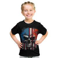 I Have Three Sides Skull Flag Kid T Shirt - Wonder Print Shop