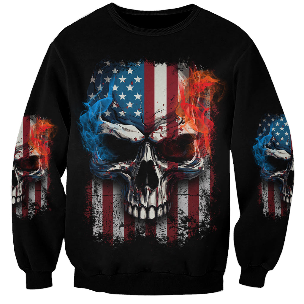 I Have Three Sides Skull Flag Sweatshirt - Wonder Print Shop