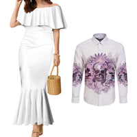 stuck-between-idk-idc-and-idgaf-skull-couples-matching-mermaid-dress-and-long-sleeve-button-shirt